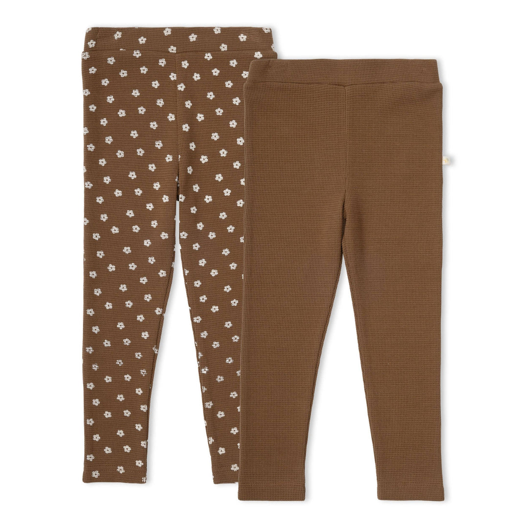 Organic Legging Set of 2 | Chestnut Bloom + Brown