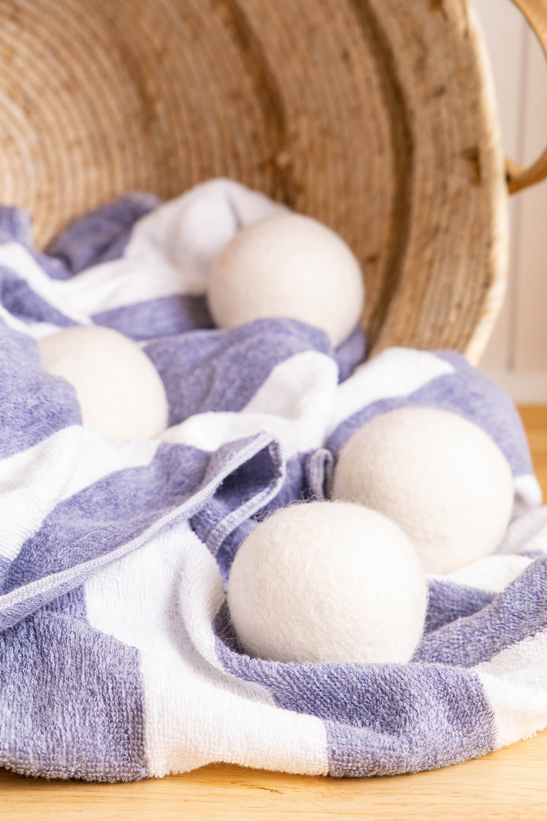 White Eco Wool Dryer Balls