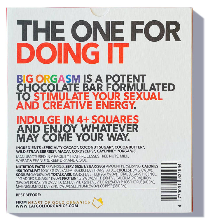 BIG ORGASM | Adaptogenic Chocolate Bar