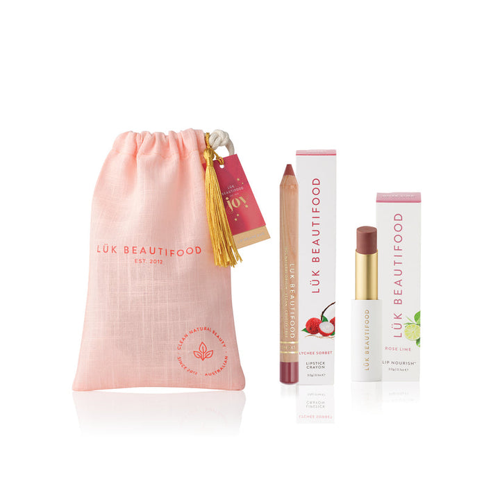 Lip Duo Deluxe Pouch | Nude Rose