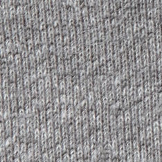 A close-up of a heather gray ribbed knit fabric texture.