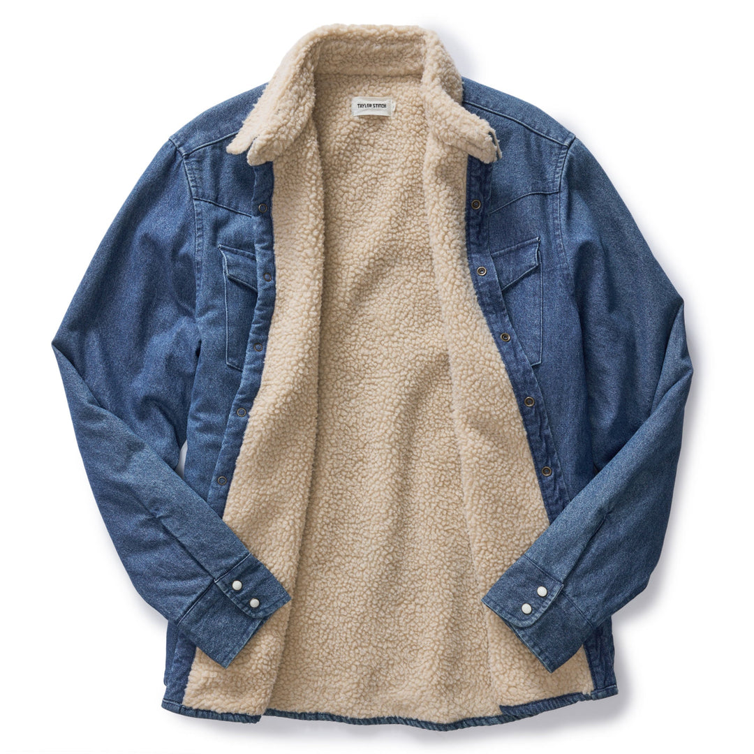 The Western Shirt Jacket | Washed Indigo