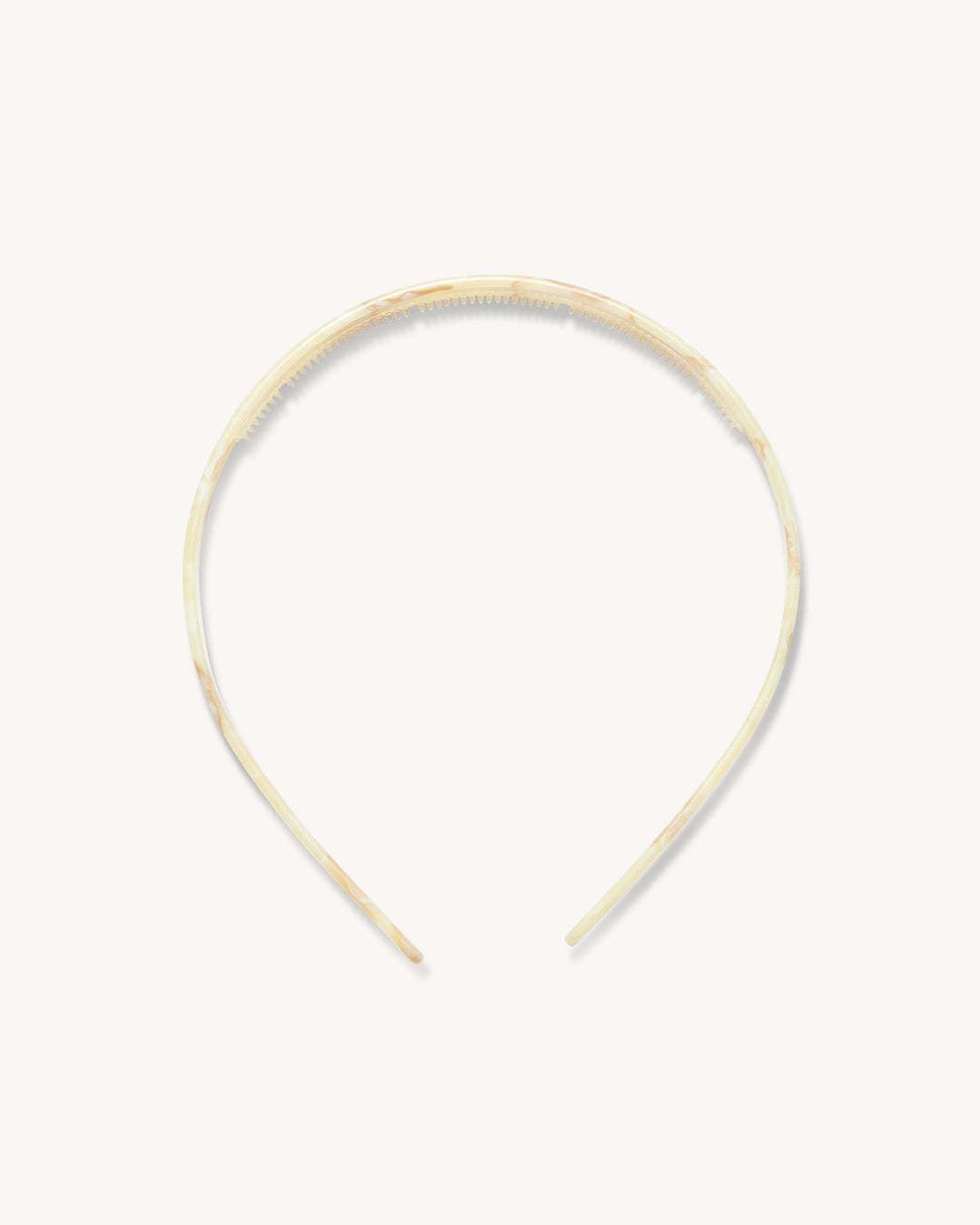 Ultralight Thin Headband in crème on a white background