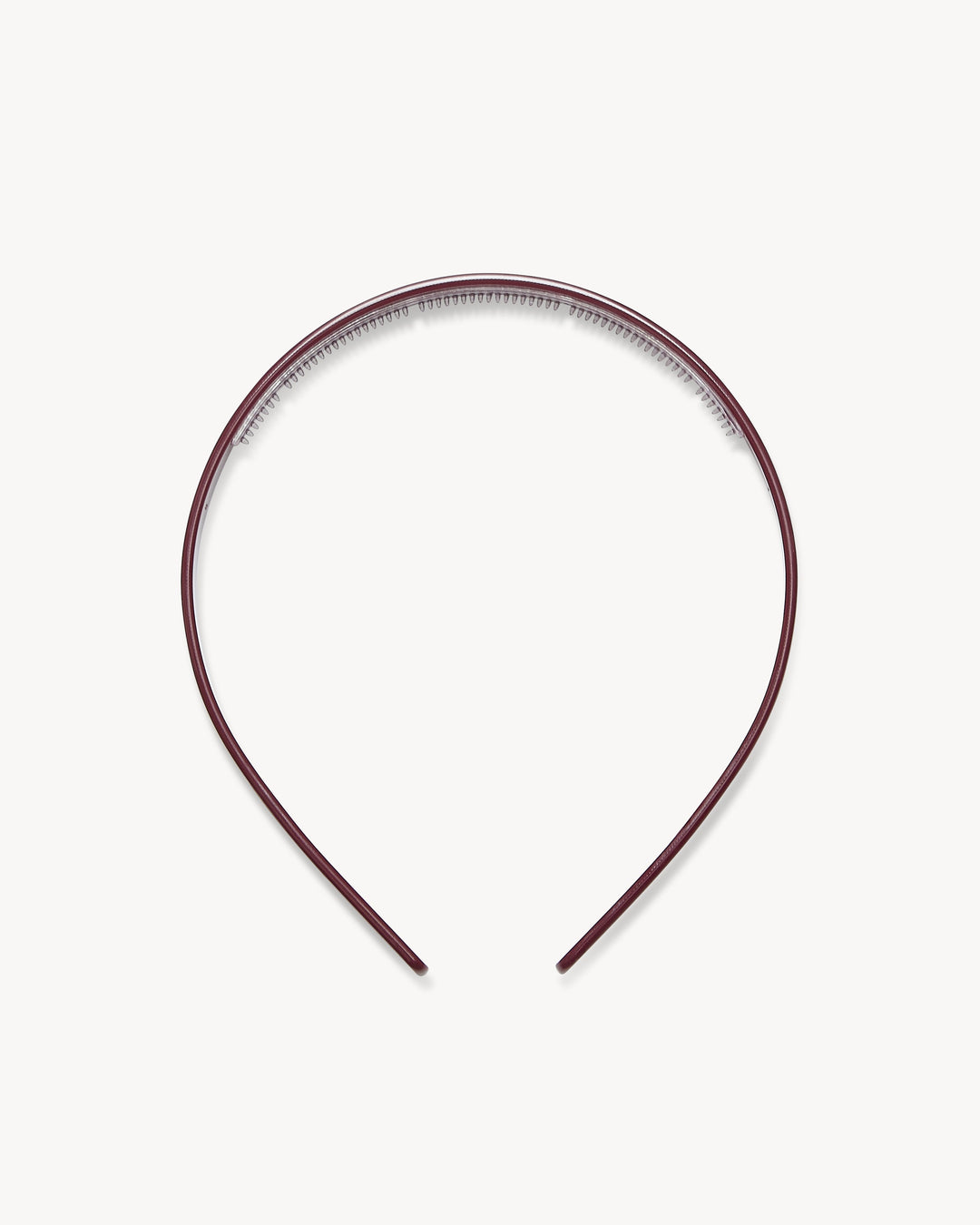 Ultralight Thin Headband in oxblood on a white background