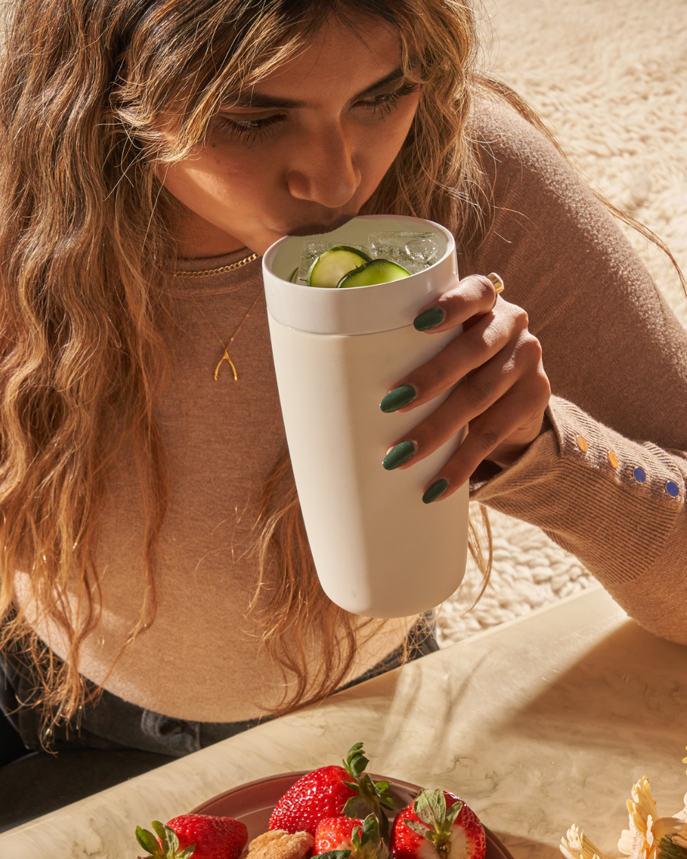 Insulated Ceramic Stainless Steel Coffee and Drink Tumbler