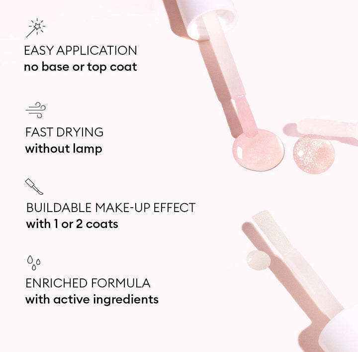 Plump benefits listed on a white background