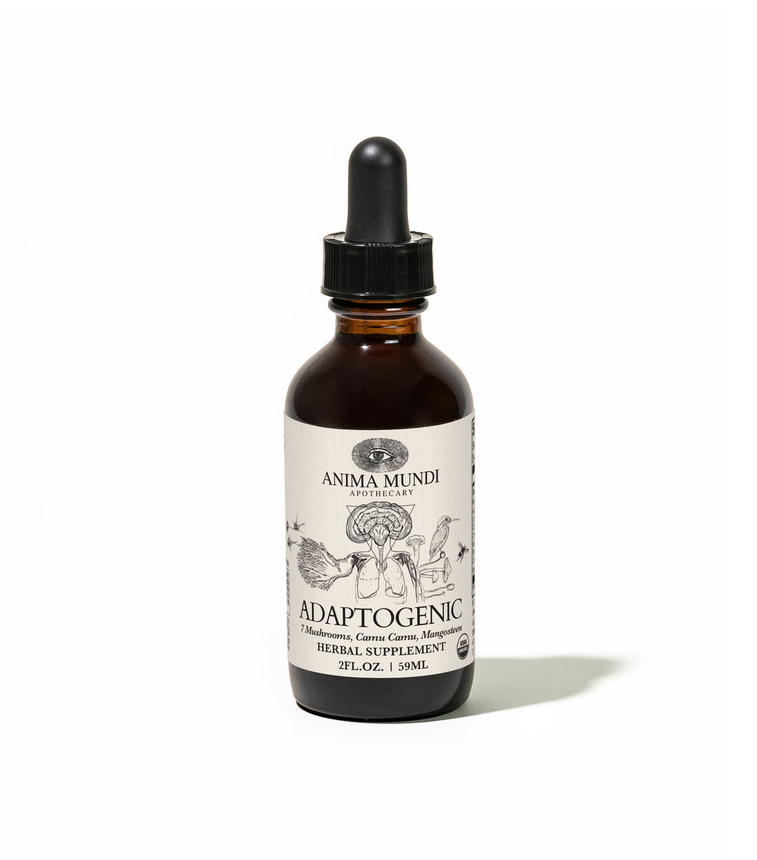 Organic Adaptogenic Tonic | 7 Mushrooms, Camu Camu, Mangosteen