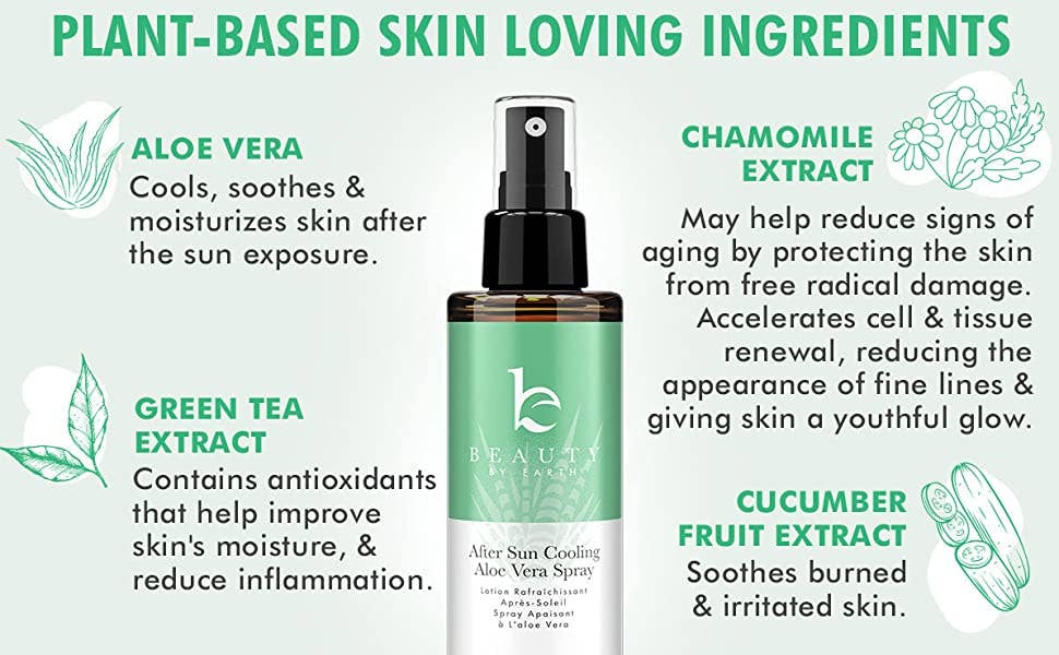 Beauty Branding skincare product with plant-based ingredients and benefits listed.