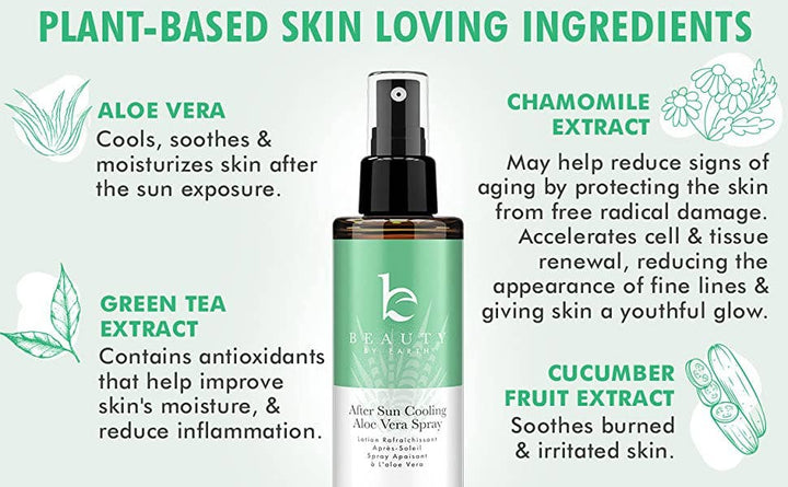 Beauty Branding skincare product with plant-based ingredients and benefits listed.