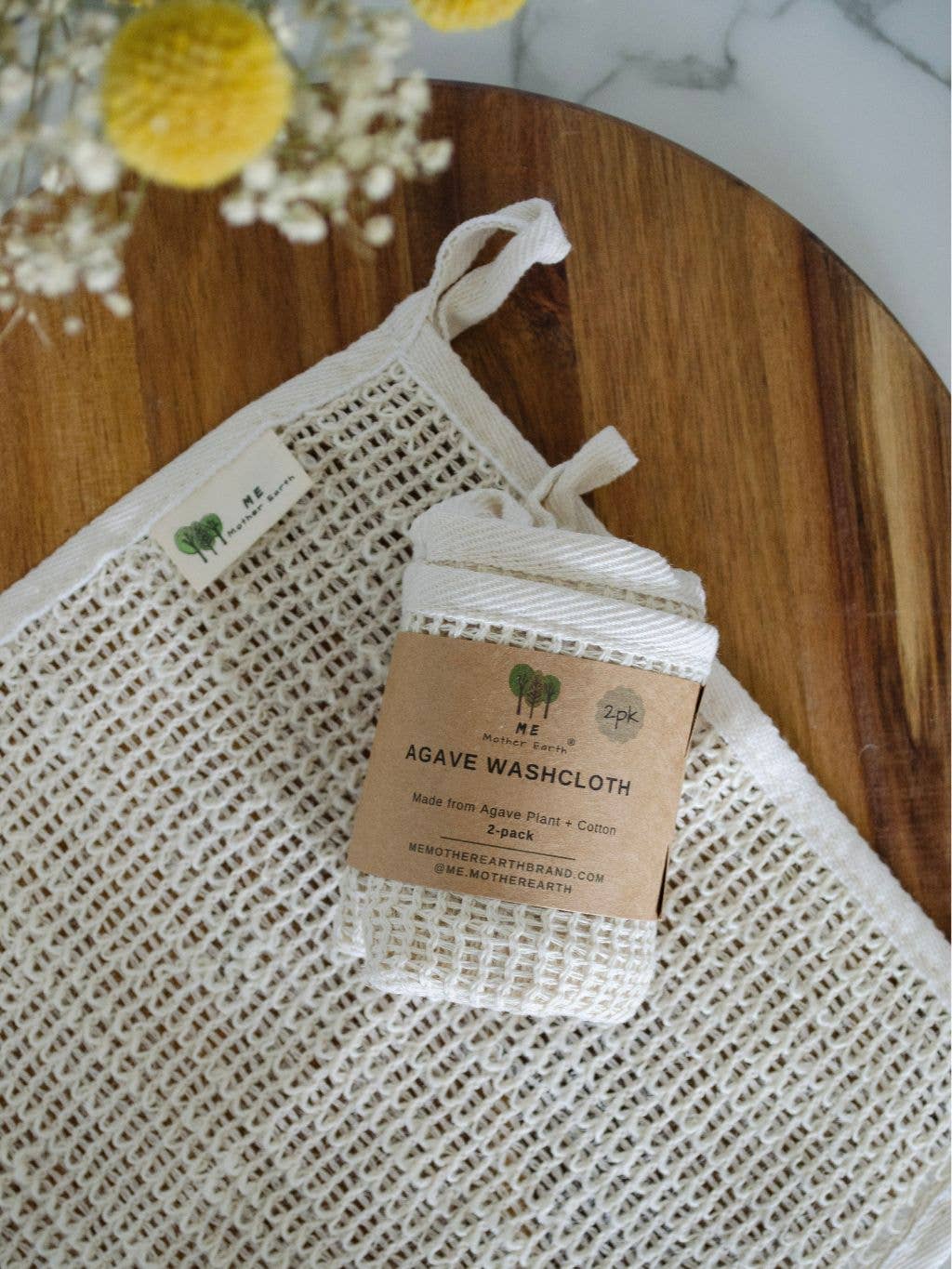 Agave + Cotton Wash Cloth | 2-Pack - Echo Market