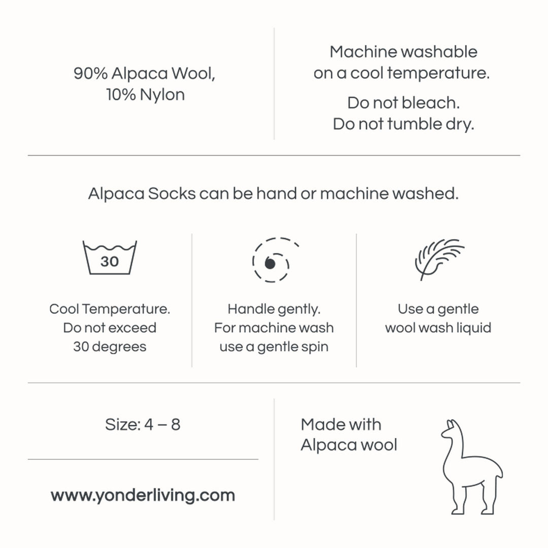 Alpaca Bed Socks | Bluebell - Echo Market