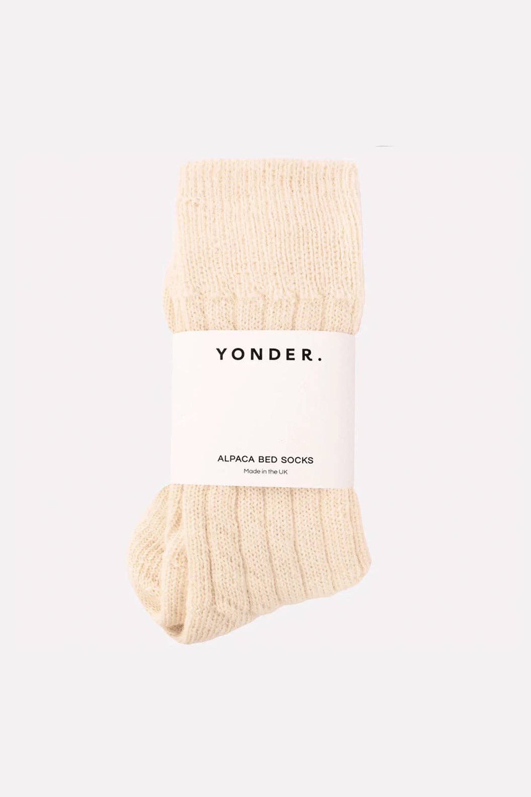 Alpaca Bed Socks | Cream - Echo Market