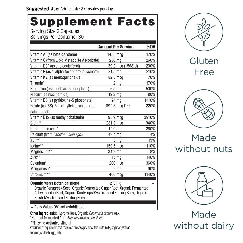 Ancient Multivitamin Men's Fermented Multivitamin - Echo Market