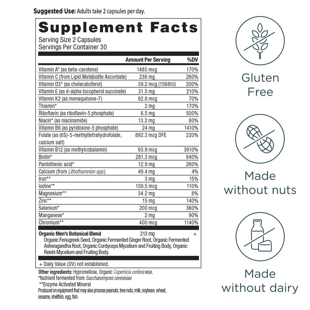 Ancient Multivitamin Men's Fermented Multivitamin - Echo Market