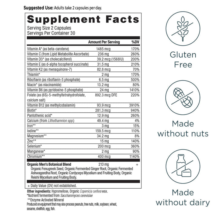 Ancient Multivitamin Men's Fermented Multivitamin - Echo Market