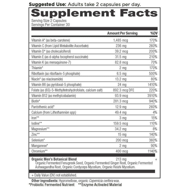 Ancient Multivitamin Men's Fermented TCM Once Daily - Echo Market
