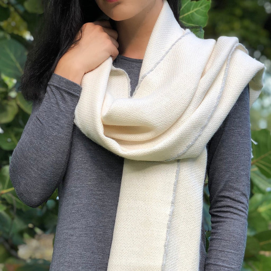 Andes Snow Baby Alpaca Scarf - Echo Market