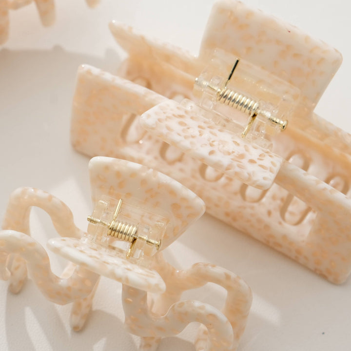 Apricot Crème | Small/Medium Claw Clips - Echo Market