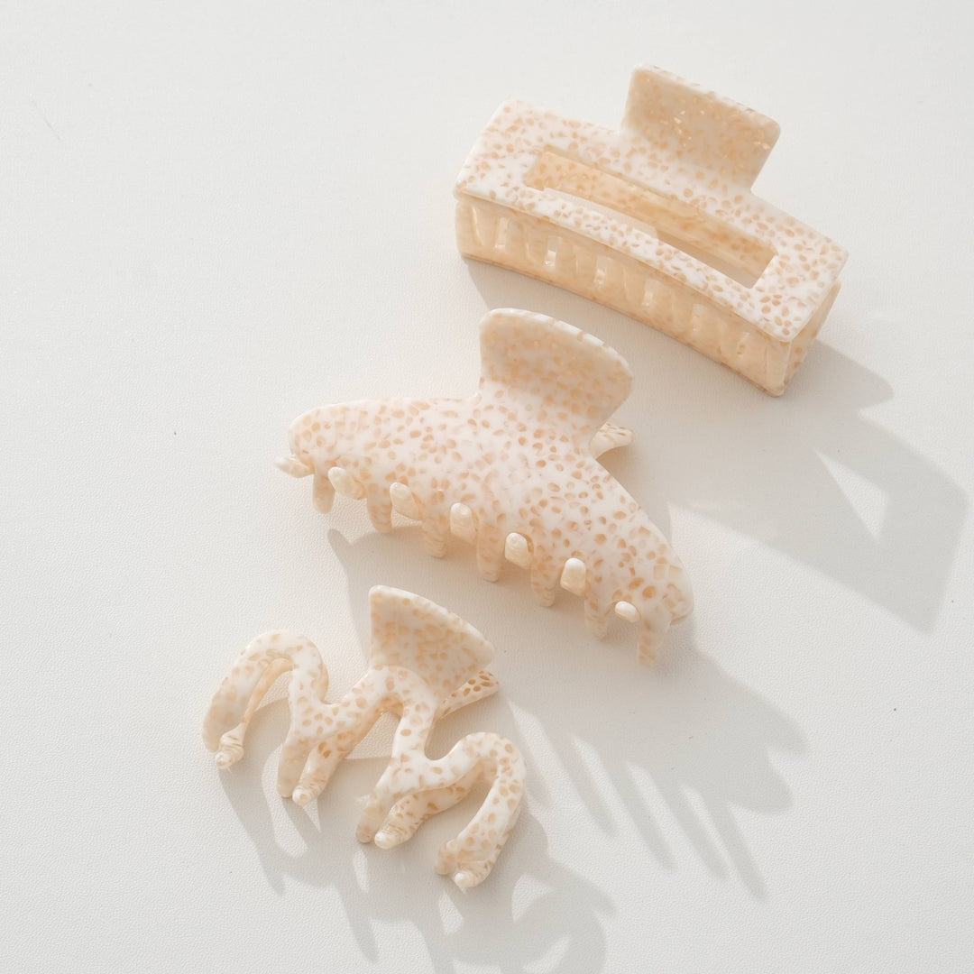 Apricot Crème | Small/Medium Claw Clips - Echo Market