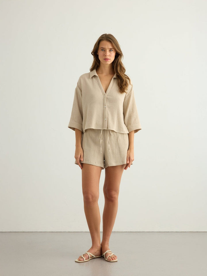 Aura Drawstring Shorts - Echo Market