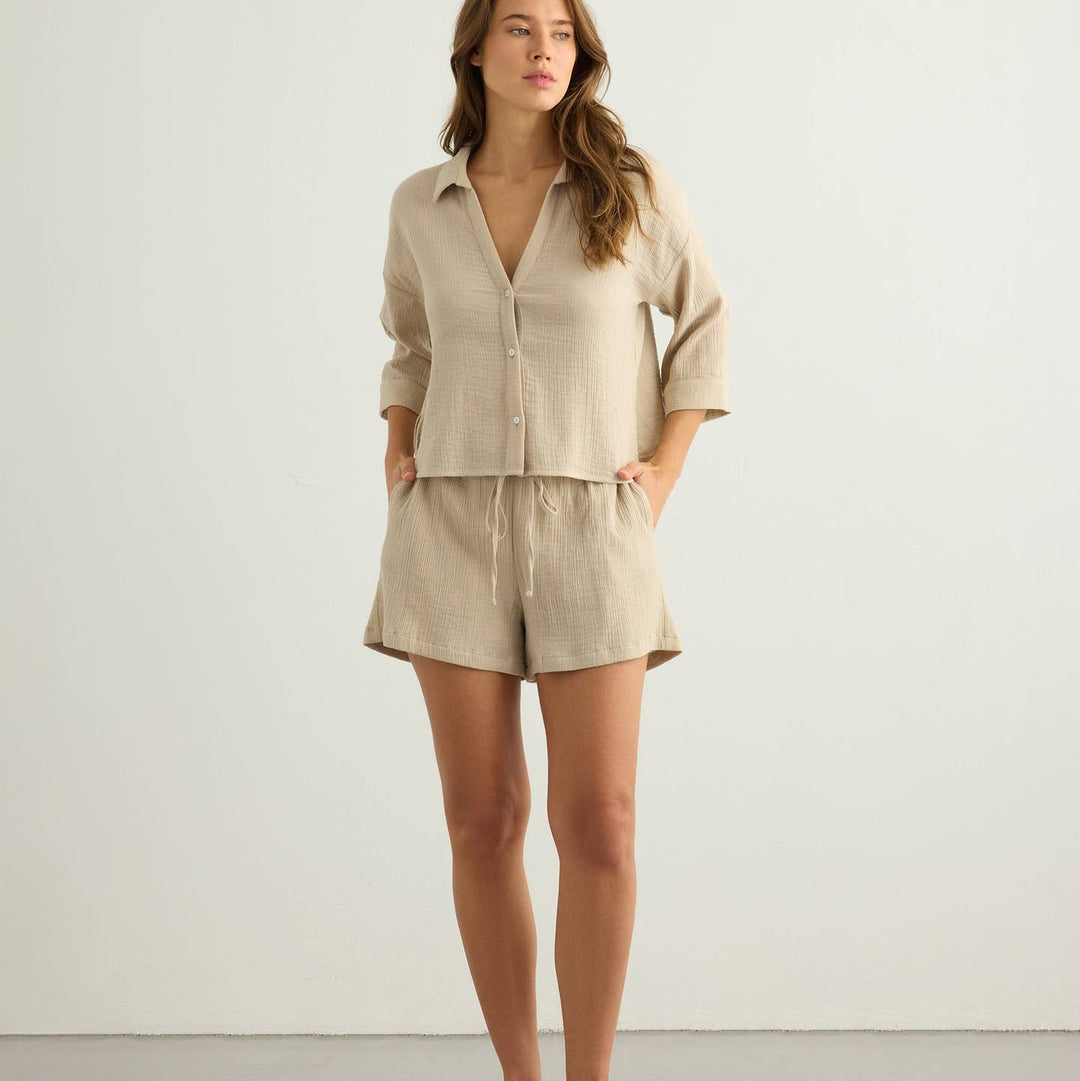 Aura Drawstring Shorts - Echo Market