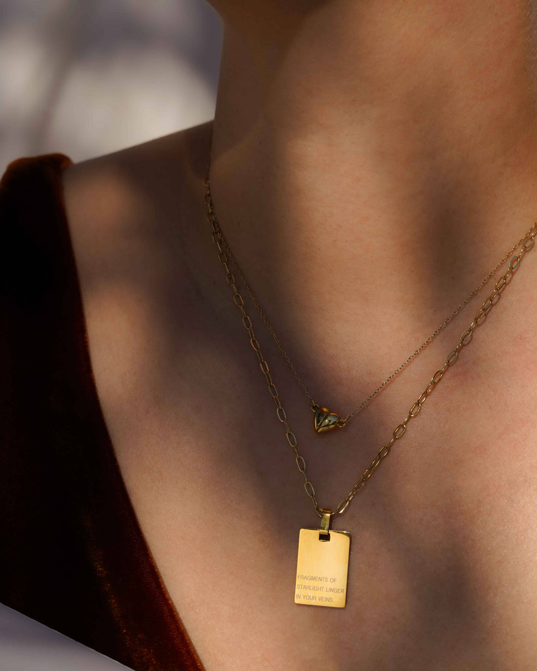 Message Medallion Necklace