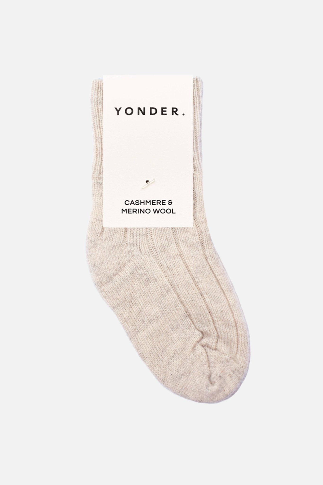 Baby Cashmere Blend Socks | Pebble - Echo Market