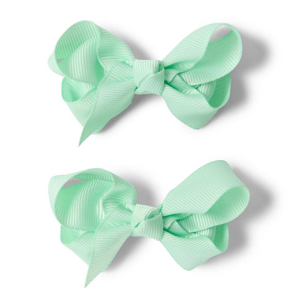Baby Green Piggy Tail Hair Clips | Pair - Echo Market