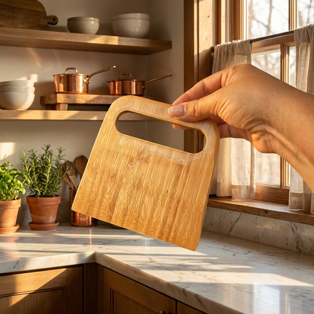 Bamboo Baking Bench & Dough Scraper - Echo Market