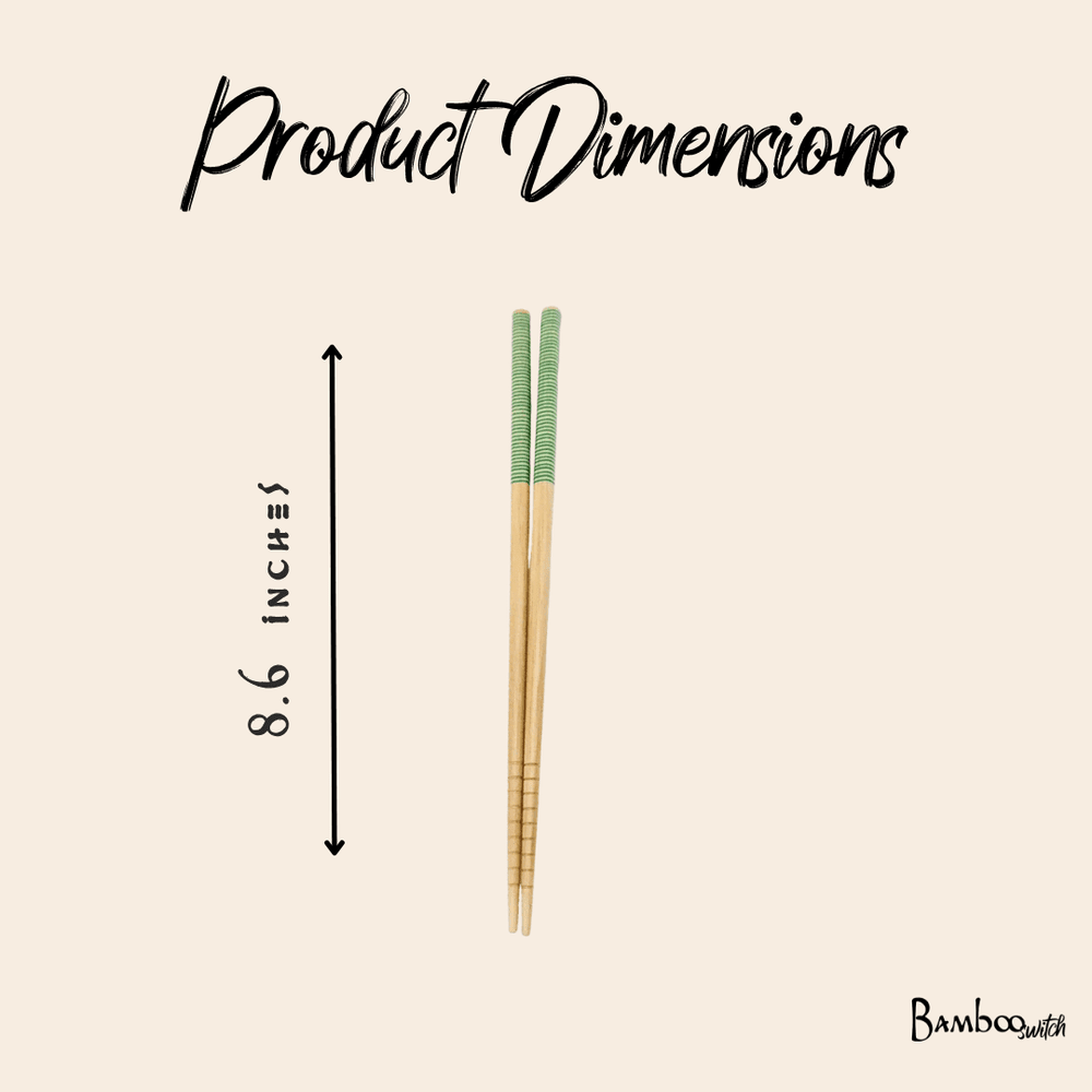 Bamboo Chopsticks | Set of 2 | Black - Echo Market