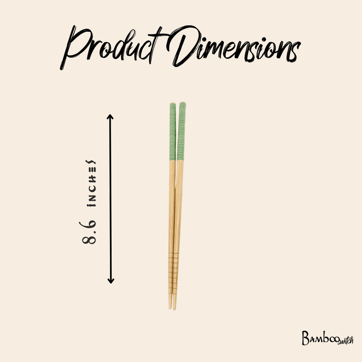 Bamboo Chopsticks | Set of 2 | Black - Echo Market