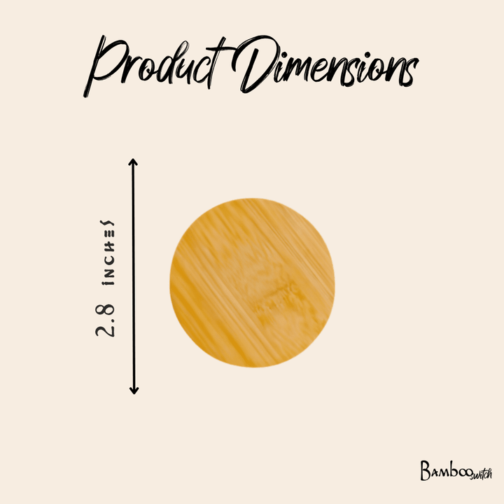 Bamboo Mason Jar Lids - Echo Market