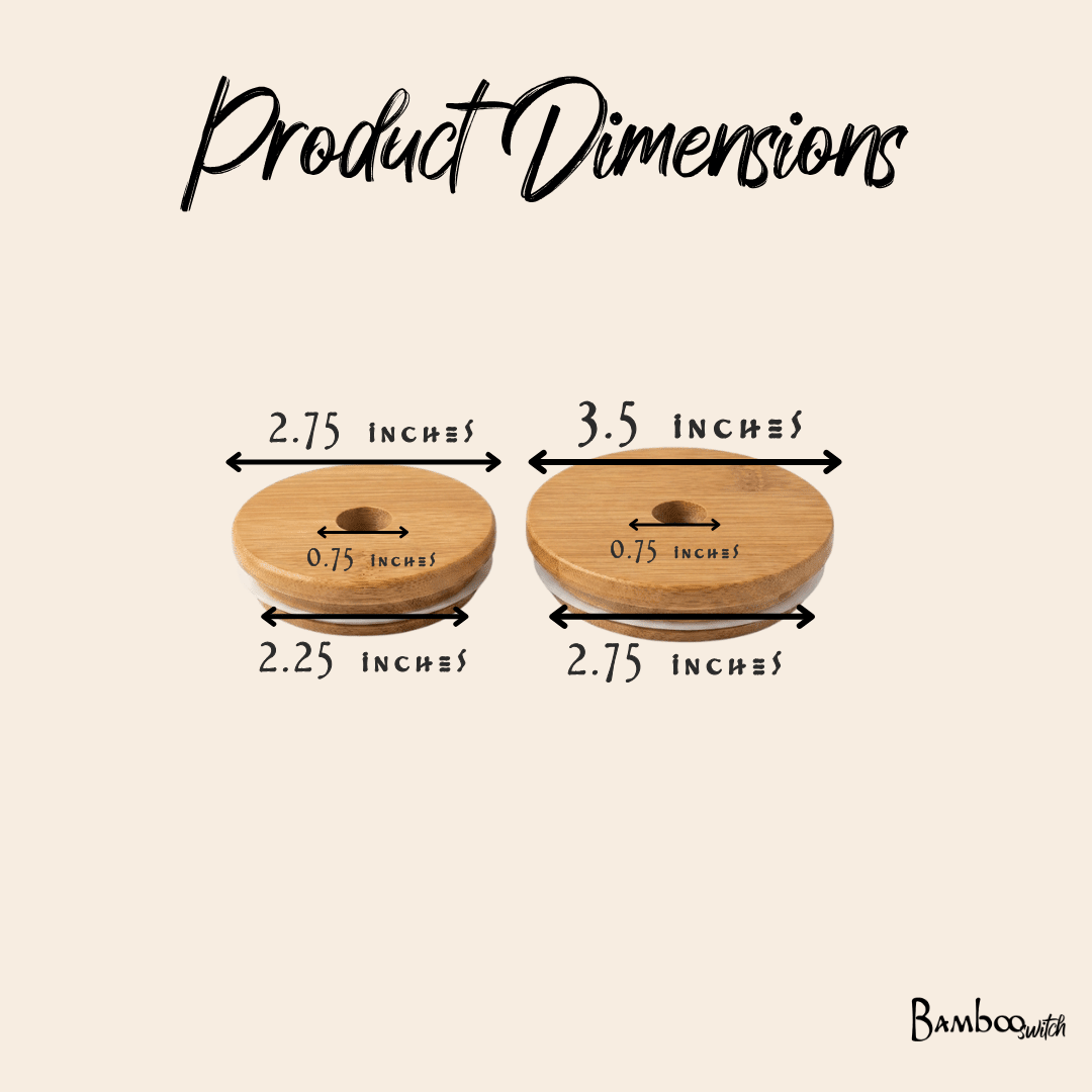 Bamboo Mason Jar Lids - Echo Market