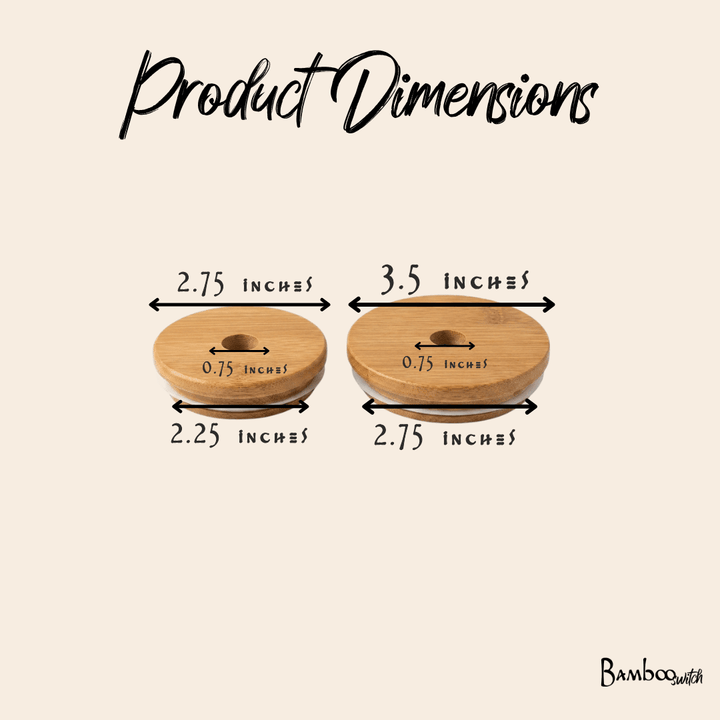Bamboo Mason Jar Lids - Echo Market