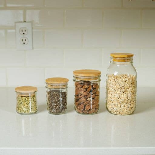 Bamboo Mason Jar Lids - Echo Market