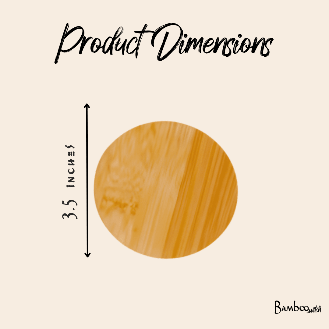 Bamboo Mason Jar Lids - Echo Market