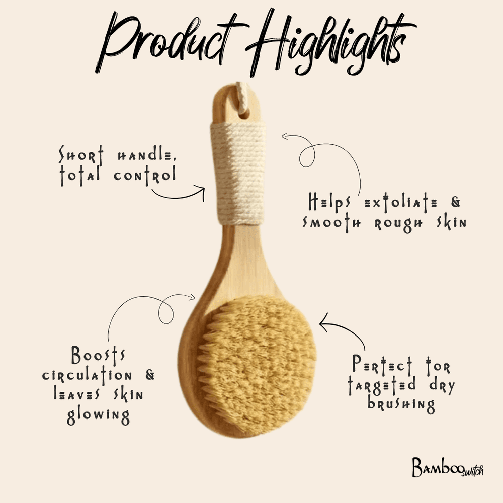 Bamboo Mini Dry Brush - Echo Market