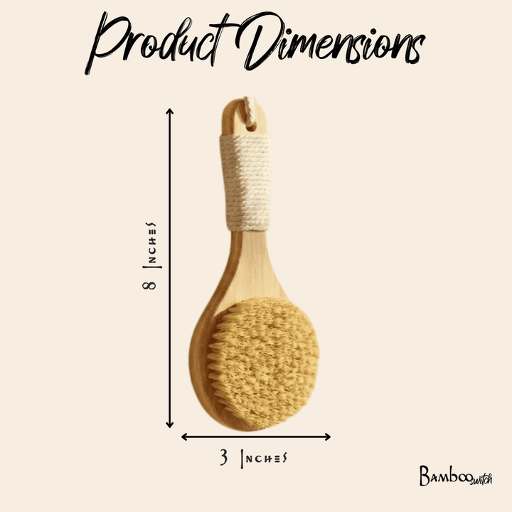Bamboo Mini Dry Brush - Echo Market