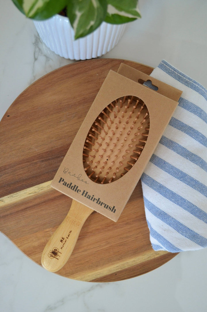 Bamboo Paddle Hairbrush - Echo Market