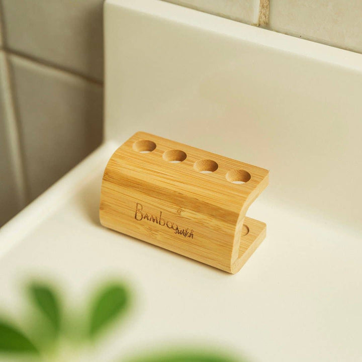 Bamboo Toothbrush Family Stand - Echo Market