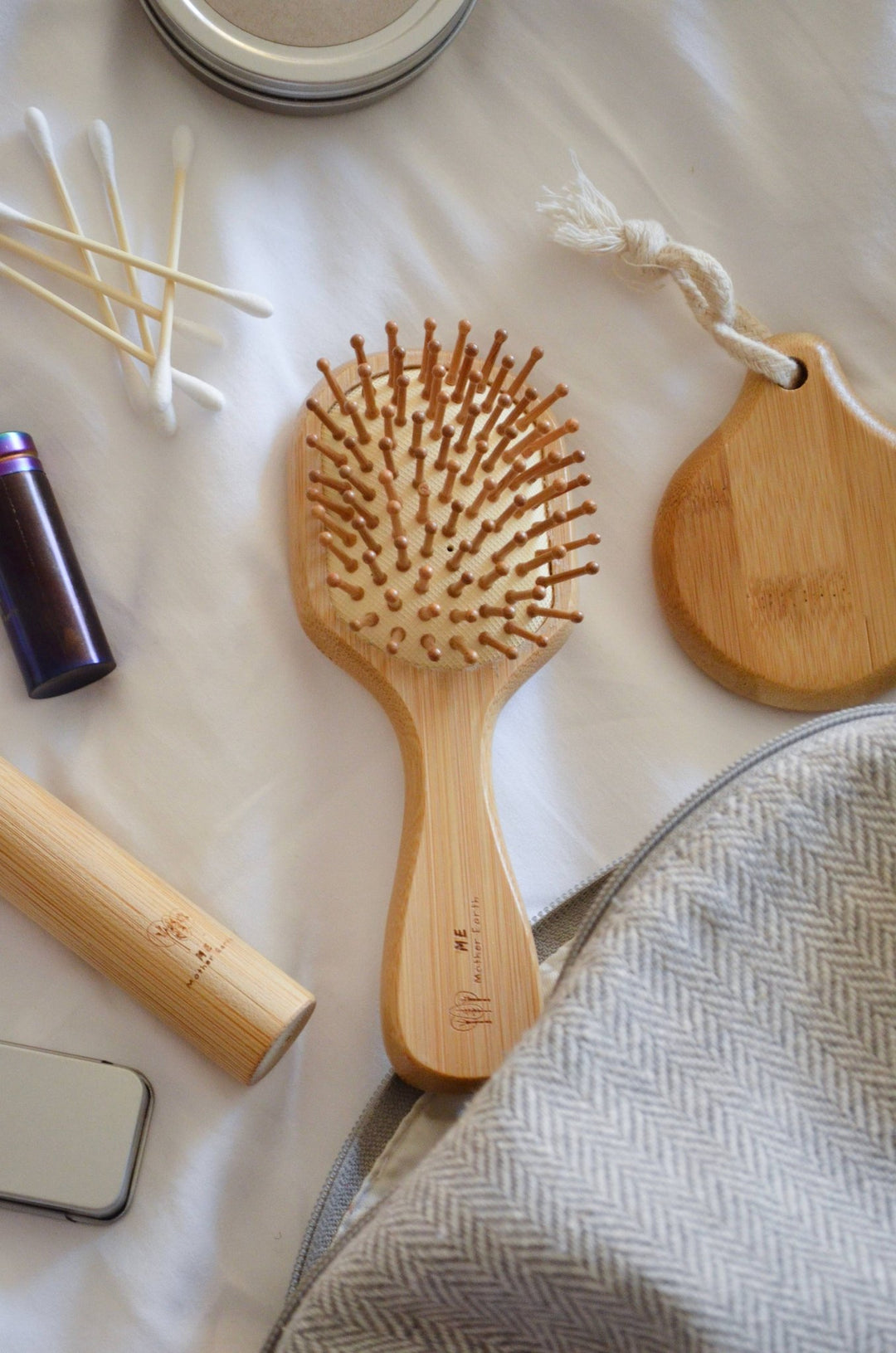 Bamboo Travel Hairbrush - Echo Market
