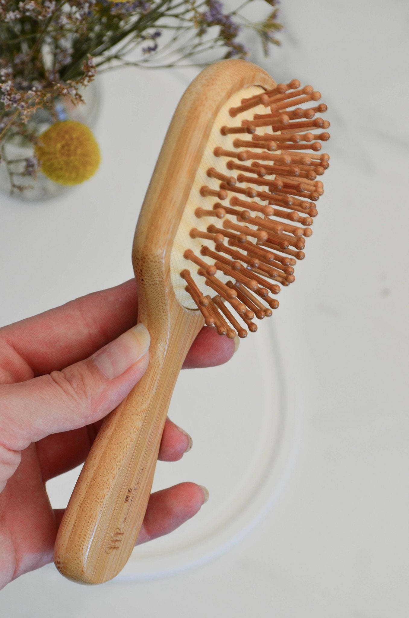 Bamboo Travel Hairbrush - Echo Market