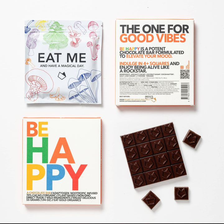 BE HAPPY | Adaptogenic Chocolate Bar - Echo Market