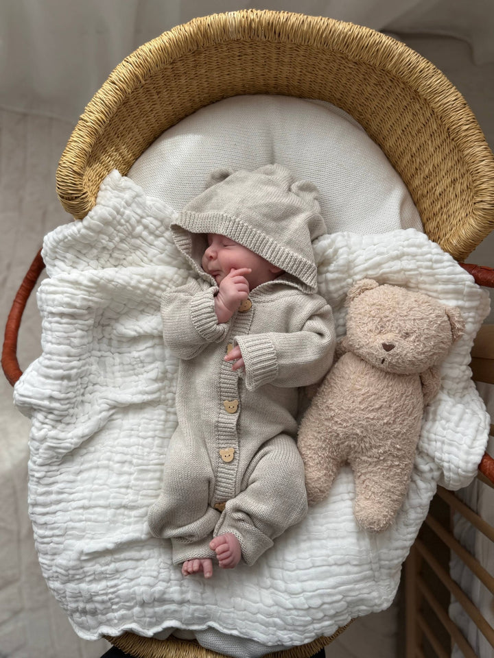 Bear Cub Jumpsuit | Natural - Echo Market