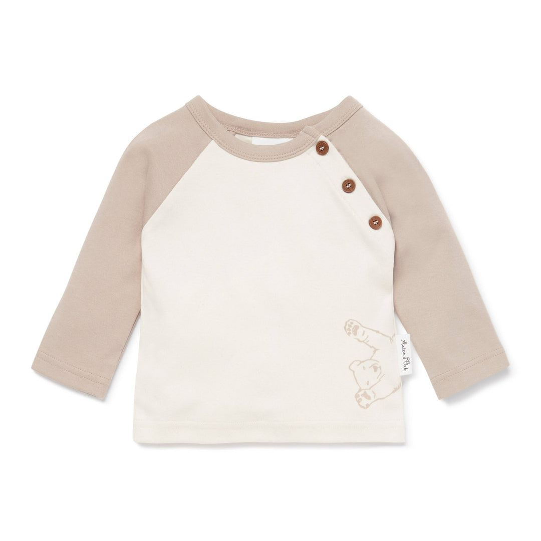 Bear Print Raglan Tee - Echo Market