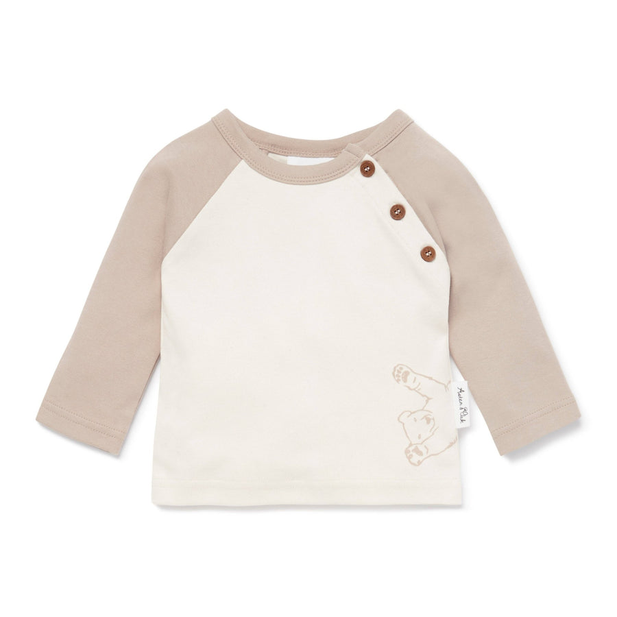 Bear Print Raglan Tee - Echo Market