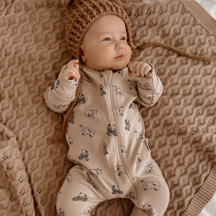 Bear Zip Romper - Echo Market