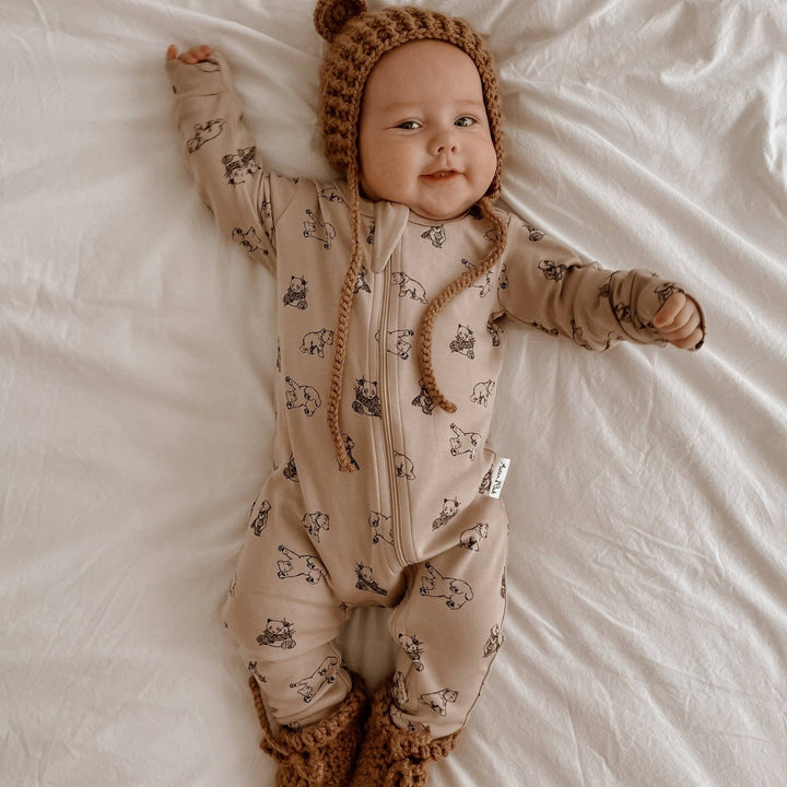 Bear Zip Romper - Echo Market