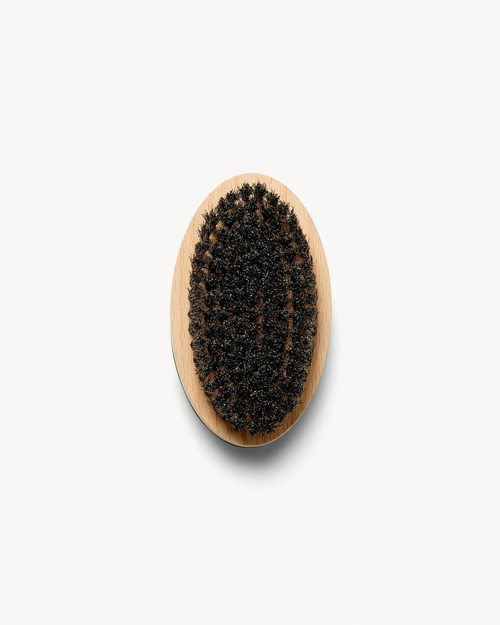 Beard Brush in Driftwood on a white background