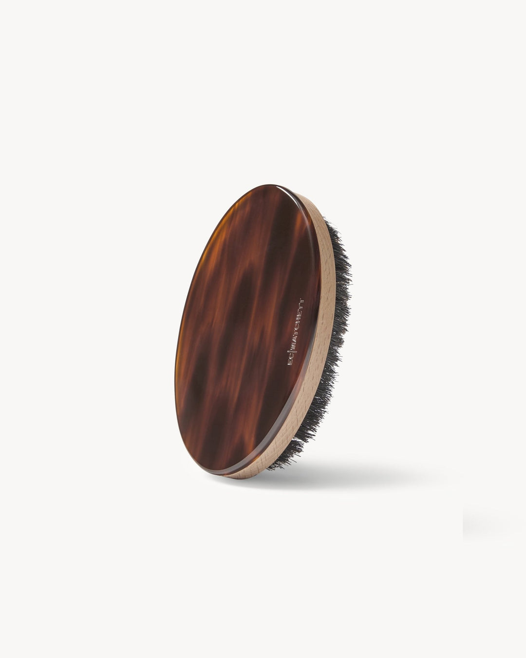 Beard Brush in Bourbon on a white background